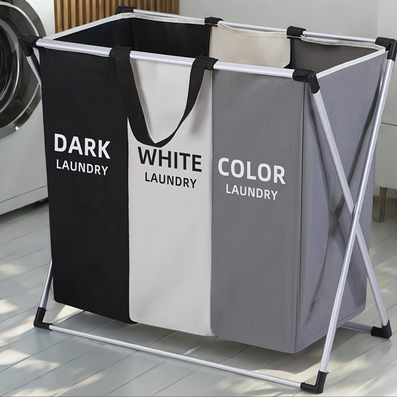 3‑Portion Laundry Basket