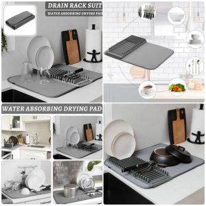 Dish Drain Mat – Water Absorbing Drying Pad