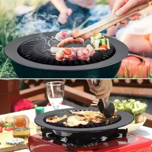 Smokeless Barbecue Grill Pan – Indoor & Outdoor Cooking Tool