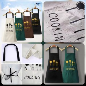 Kitchen Apron – Waterproof Cooking Wear with Pockets