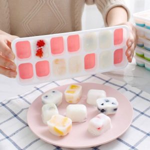 14 Grid Ice Cube Tray With Lid