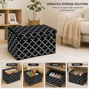 Printed Storage Box – Stylish Organizer with Lid