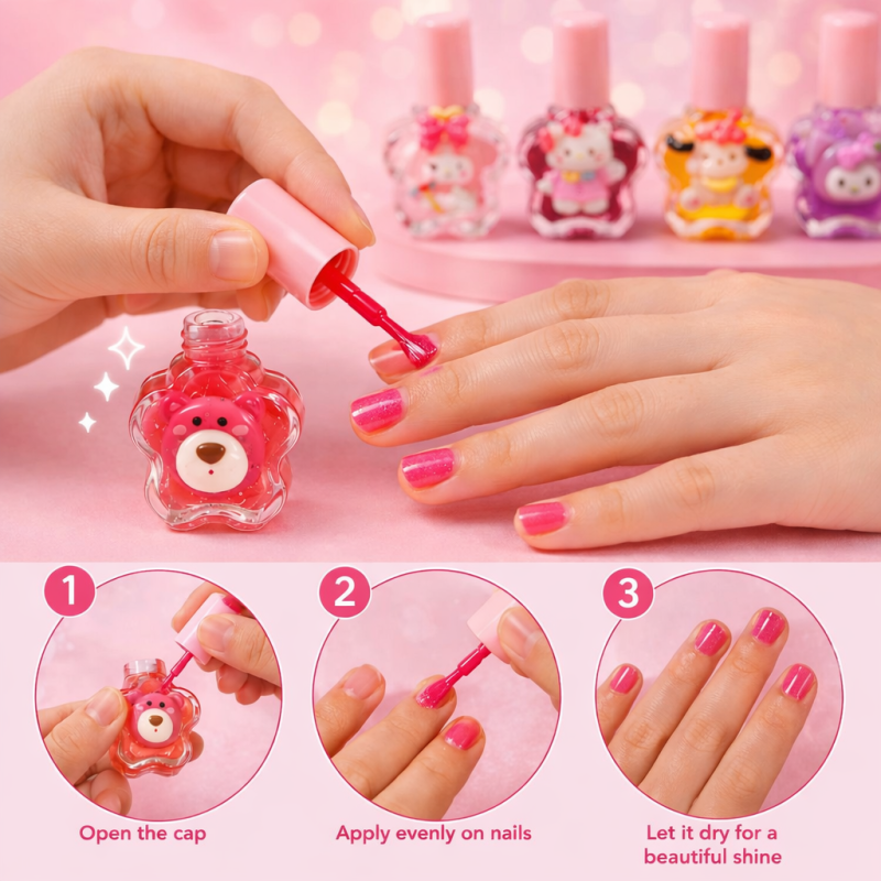 Strawberry Oil Peel‑Off Nail Polish