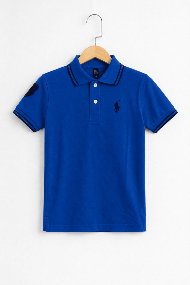 Royal Blue Classic Polo T-Shirt for Kids