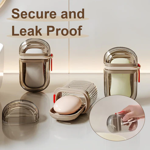 Portable Waterproof Soap Container With Lid Portable Waterproof Soap Container With Lid