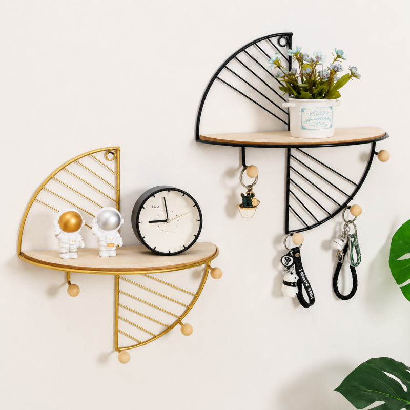 Wall‑Mounted Storage Shelf – Decorative Organizer
