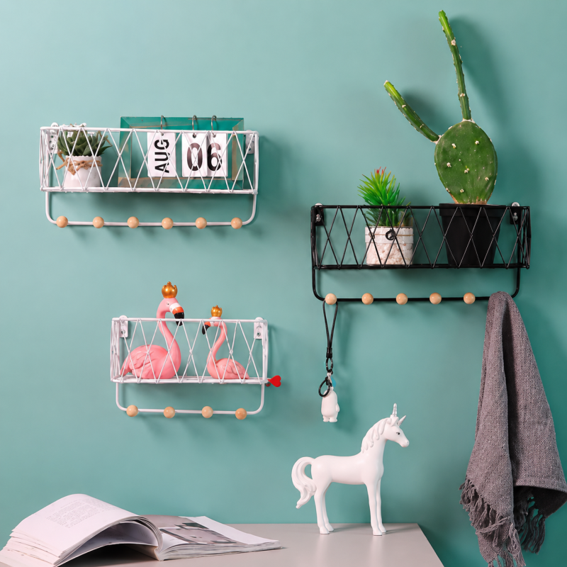 Criss Cross Wall Shelf