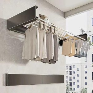 Wall‑Mounted Foldable Towel Rack – 100CM Space Saver