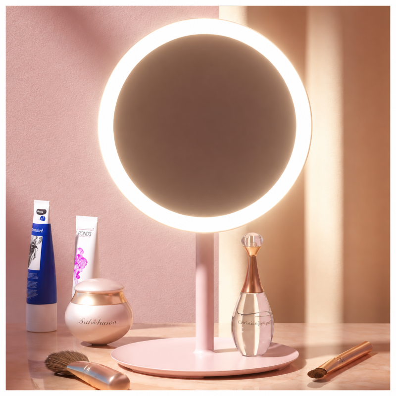 Rechargeable LED Makeup Mirror