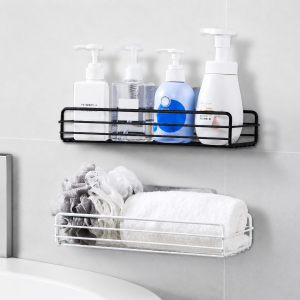 Self‑Adhesive Wall‑Mounted Iron Shelf