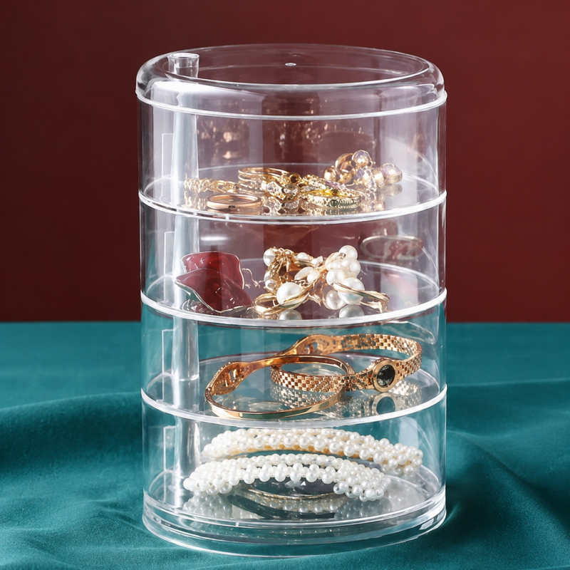 4 Layer Rotating Jewellery Organizer