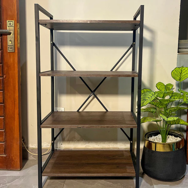 4‑Tier Universal Storage Rack – With Wheels 4‑Tier Universal Storage Rack – With Wheels