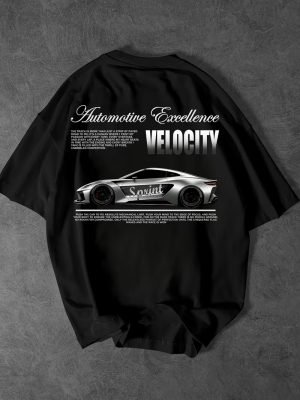 Velocity Sprint Oversized Printed T-Shirt For Mens