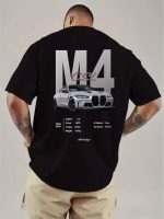 M4 CSL Oversized Printed T-Shirt For Mens