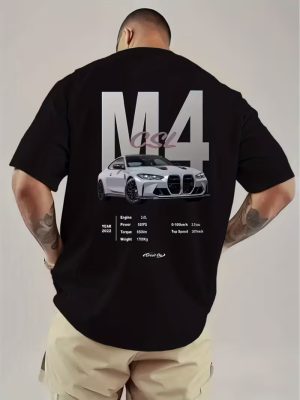 M4 CSL Oversized Printed T-Shirt For Mens