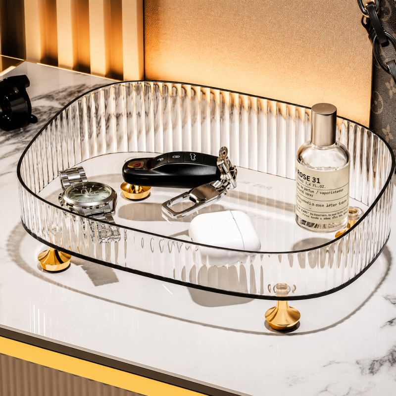 Acrylic Makeup Organizer Tray