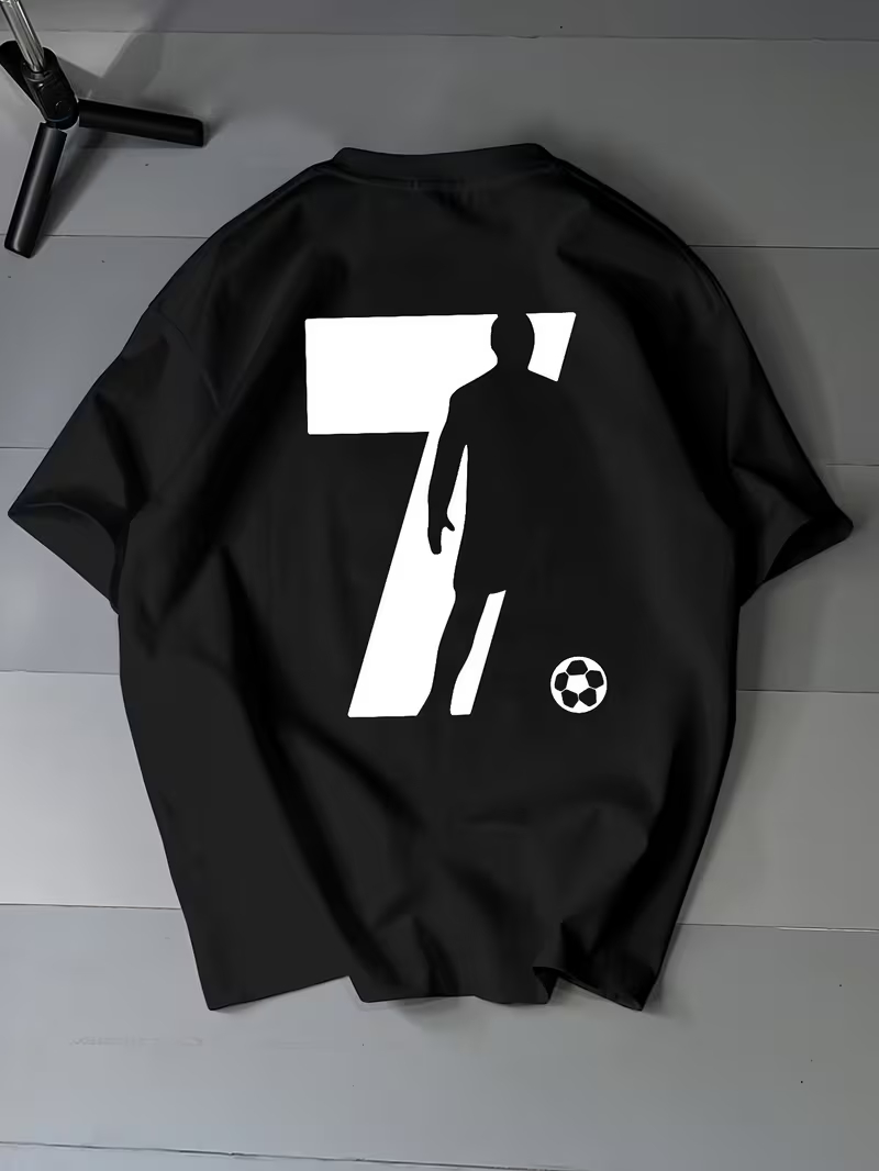 Seven Striker Oversized Printed T-Shirt For Mens Seven Striker Oversized Printed T-Shirt For Mens