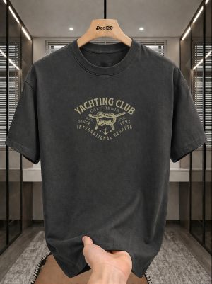 Yachting Club Printed T-Shirt For Mens