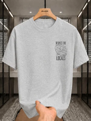 Respect The Locals Printed T-Shirt For Mens