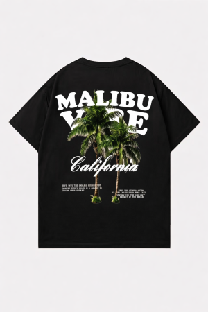 Malibu Vibe Oversized Printed T-Shirt For Mens