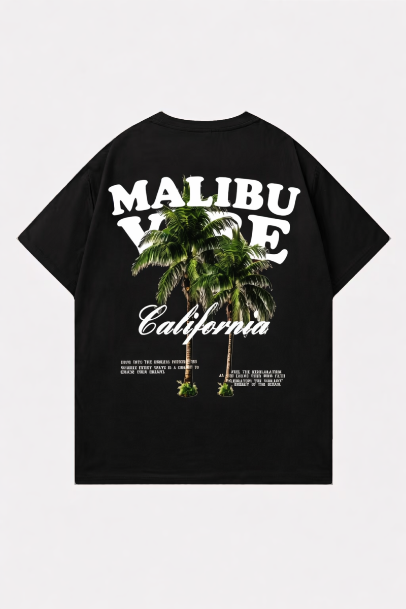 Malibu Vibe Oversized Printed T-Shirt For Mens