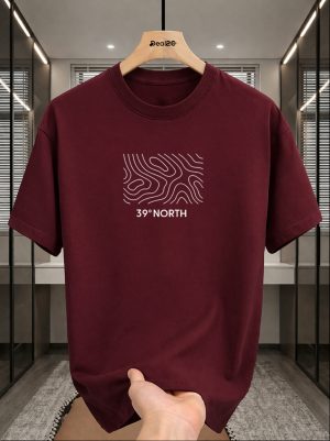 Wave North Printed T-Shirt For Mens