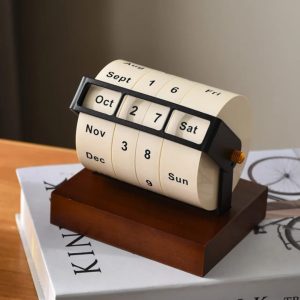 Wheel Perpetual Calendar – Rotating Desk Ornament