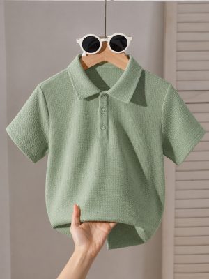 Classic Jacquard Polo T-Shirt for Kids