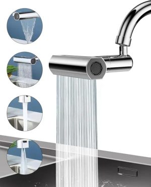 Waterfall Faucet – 4 in 1 Multi‑Mode Nozzle