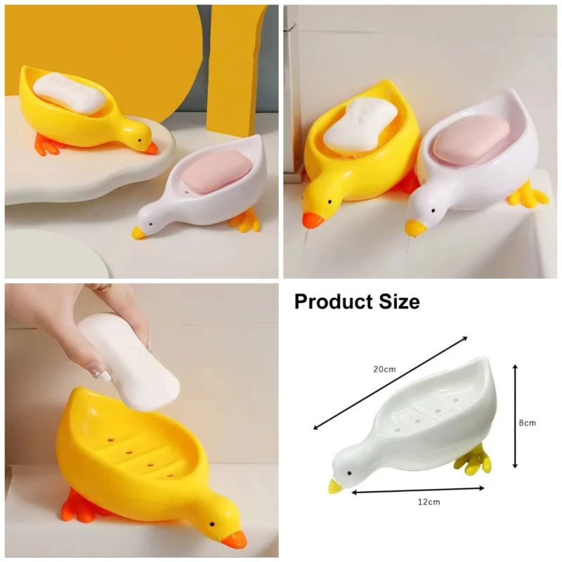 Duck Soap Holder – Cute Bathroom Soap Tray Duck Soap Holder – Cute Bathroom Soap Tray