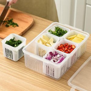 6 Grid Fresh Storage Box – Airtight Organizer