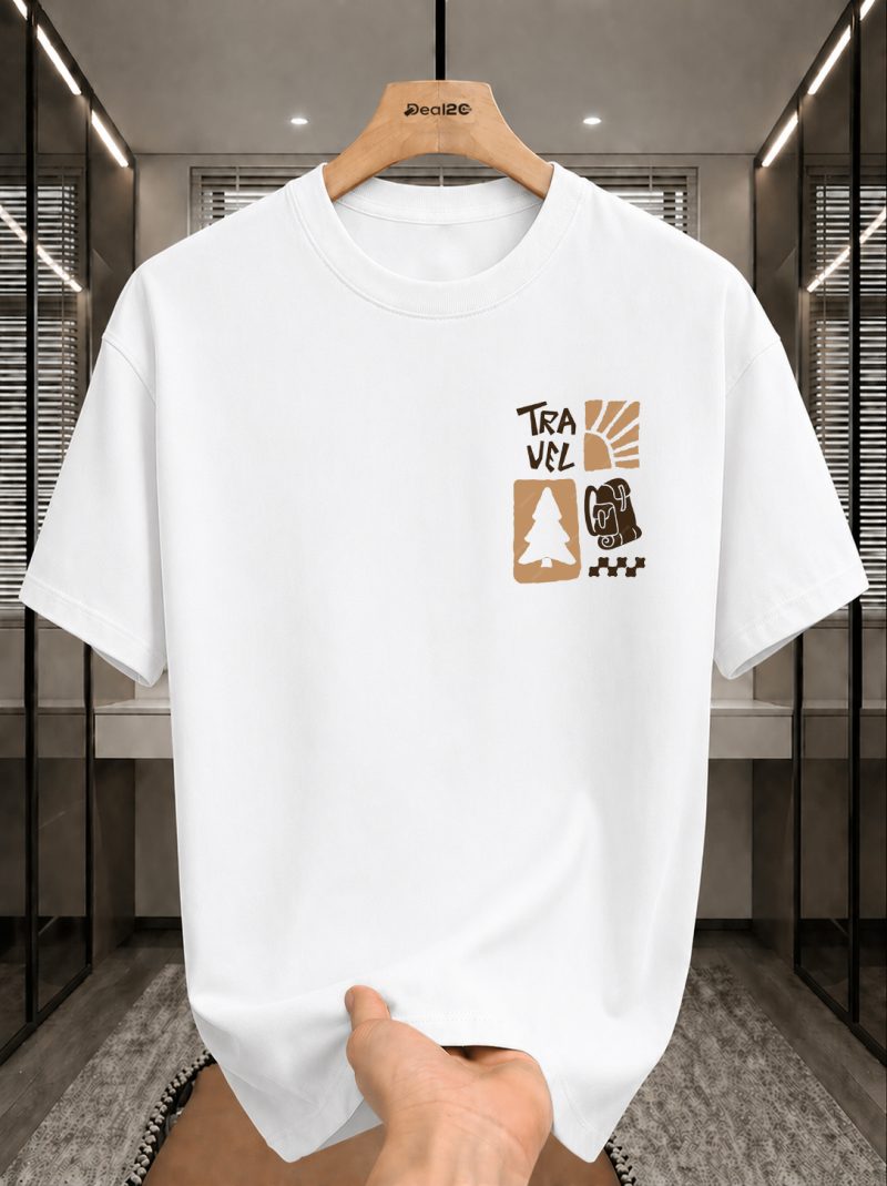 Travel Printed T-Shirt For Mens Travel Printed T-Shirt For Mens