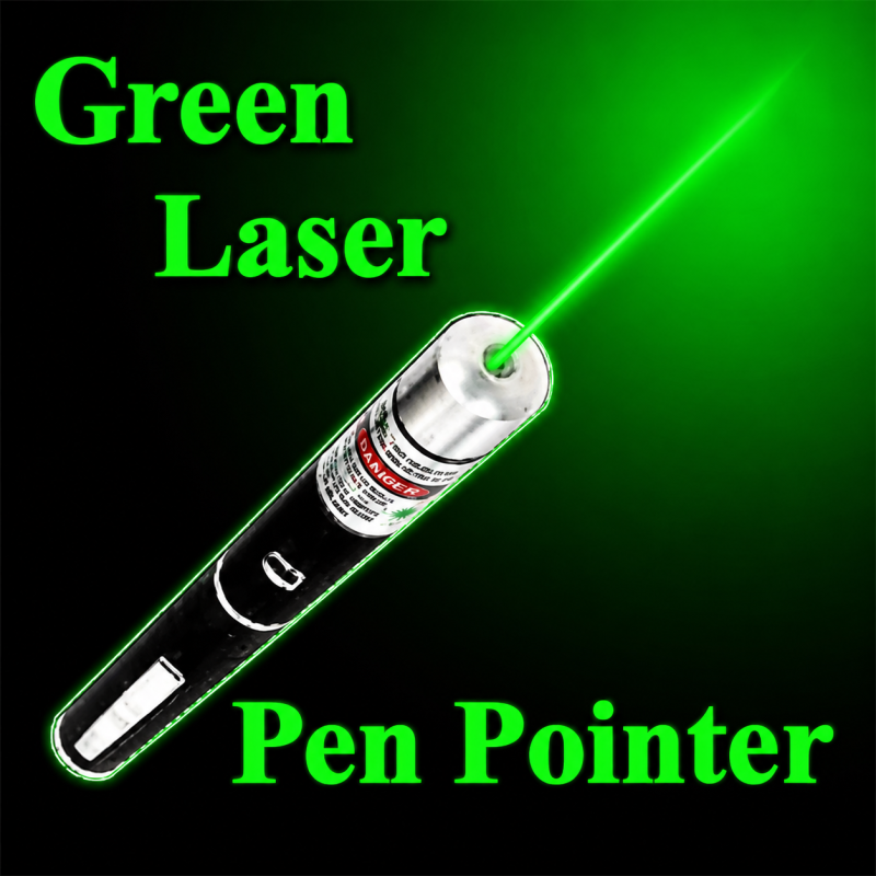Metal Green Laser Pointer Pen – 10km Range Metal Green Laser Pointer Pen – 10km Range