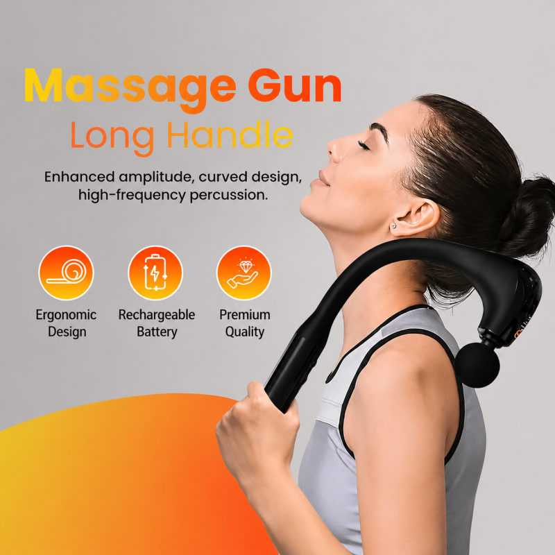 6 Speed Big Massager Gun – Extended Handle