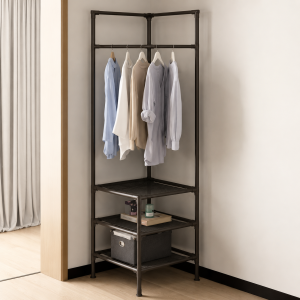 Attachable Corner Pole Rack