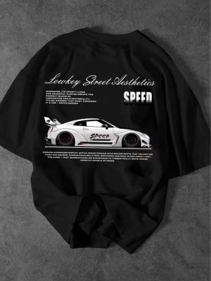 Street Aesthetics Oversized Printed T-Shirt For Mens