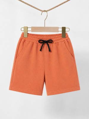 Casual Comfy Orange Short For Kids