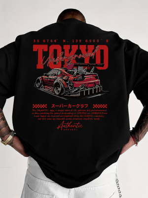 Tokyo Underground Oversized Printed T-Shirt For Mens