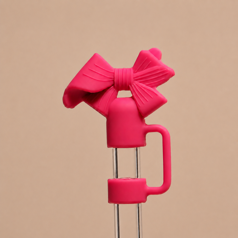 Bow Silicone Straw Stopper – Tumbler Cover