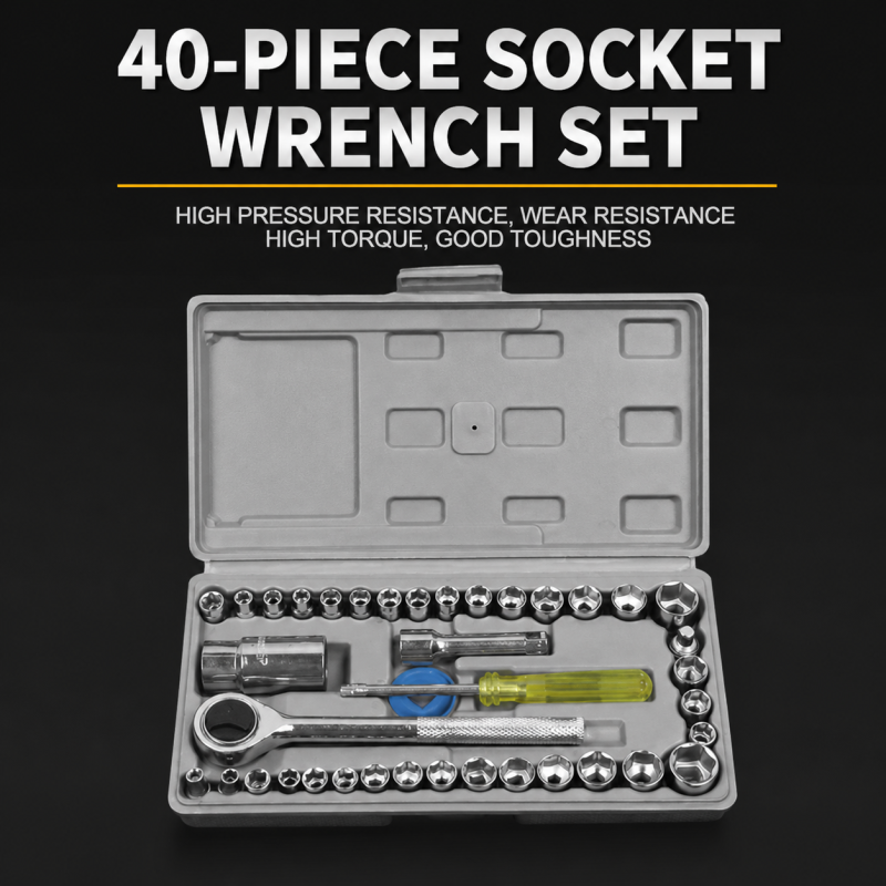 40 Pcs Combination Socket Wrench Set