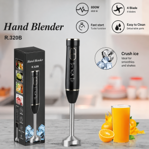 4 Blade Electric Hand Blender – 800W