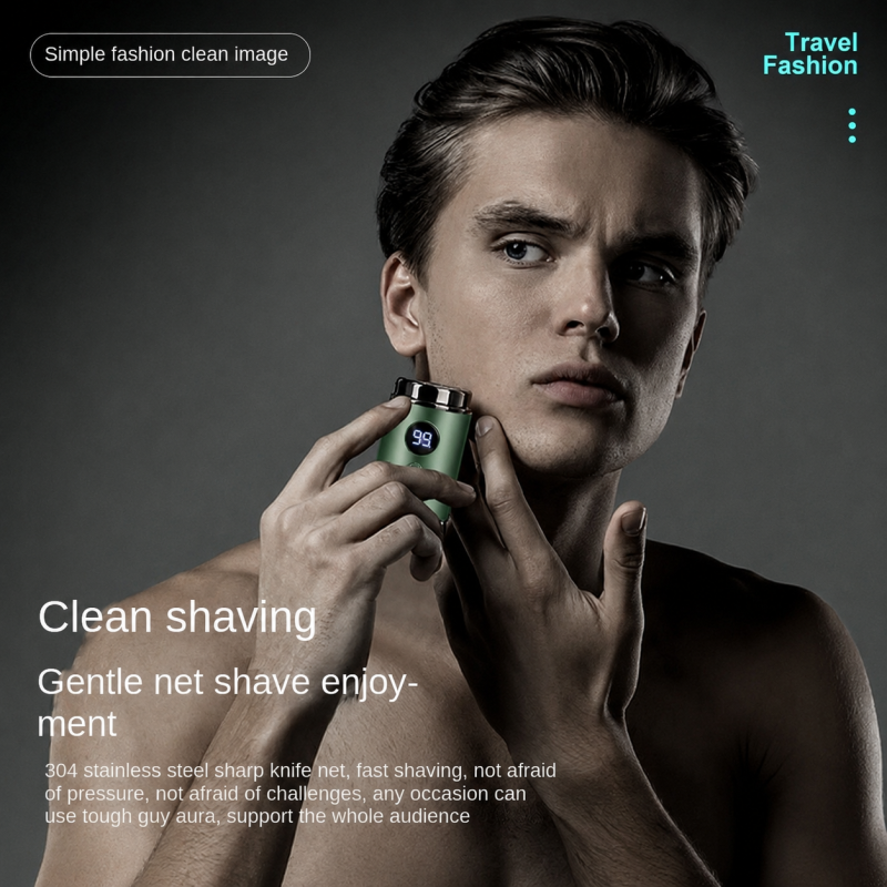 The Rechargeable Electric Shaver is a modern grooming tool designed for men’s facial care at home, travel, or even in the car. Featuring a dry & wet dual‑use system, it adapts to your shaving preference, whether quick dry shaving or smooth wet shaving with foam. Equipped with a high‑speed motor, self‑grinding stainless steel blades, and an LED digital display, it ensures precision, durability, and convenience. Its Type‑C rechargeable battery offers long standby time, while the waterproof design allows easy cleaning under running water. Compact and portable – ideal for everyday grooming and travel use.