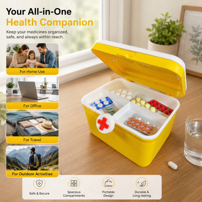 Swiss Medicine Box – Portable First Aid Organizer