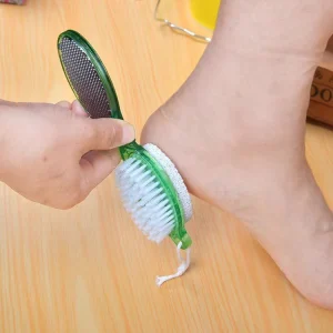 4‑in‑1 Pedicure Foot Scrubber Brush