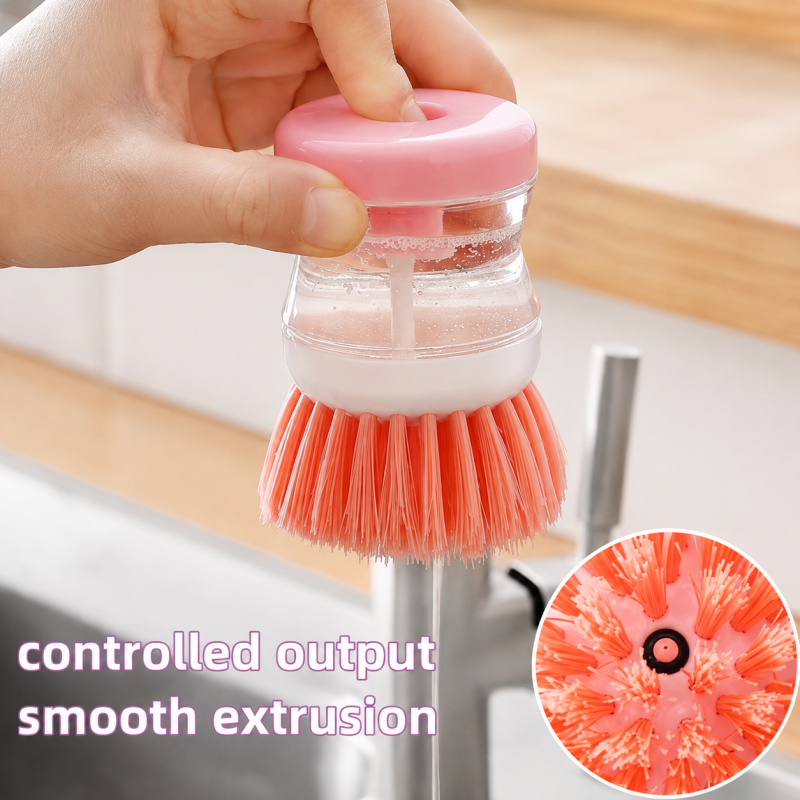 Liquid Soap Dishes Cleaning Brush