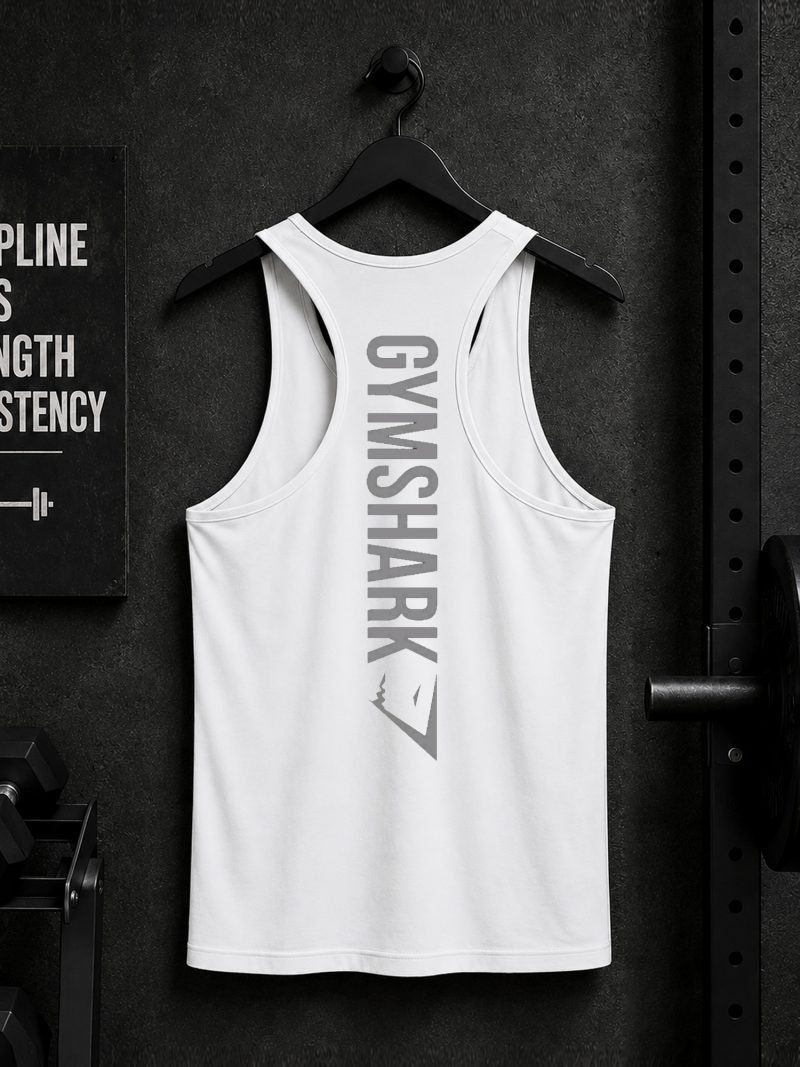 Gym Shark Printed Tank Top For Mens Gym Shark Printed Tank Top For Mens