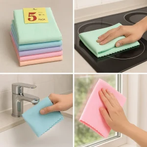 Pack of 5 Cleaning Cloths