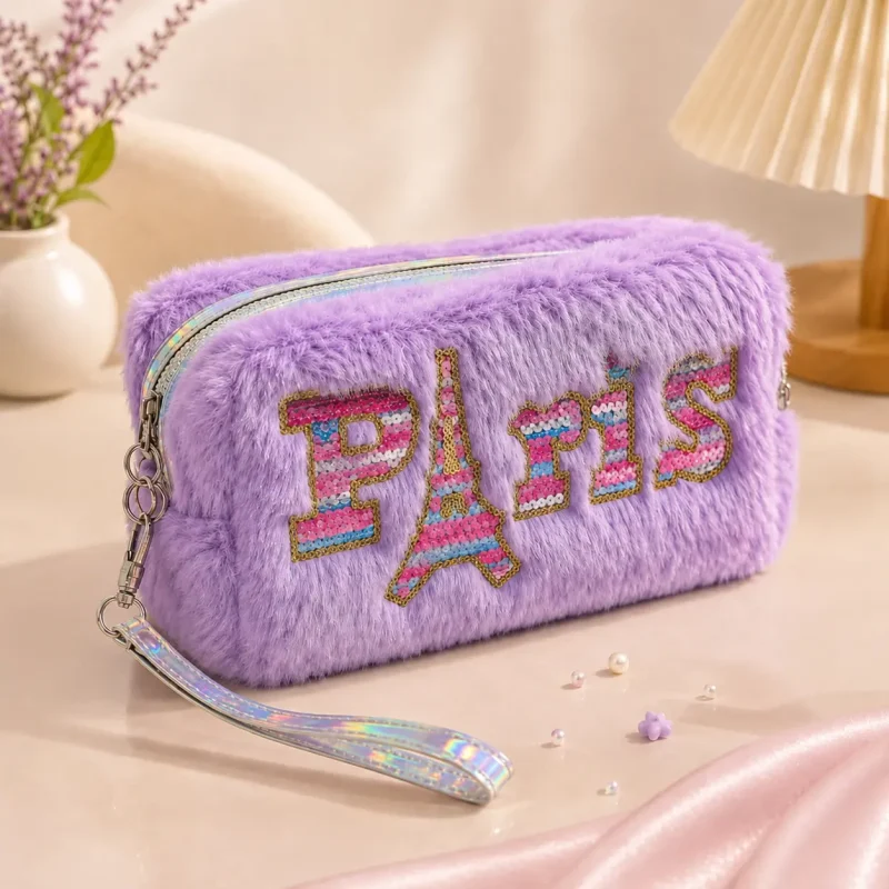 Fluffy Makeup Pouch