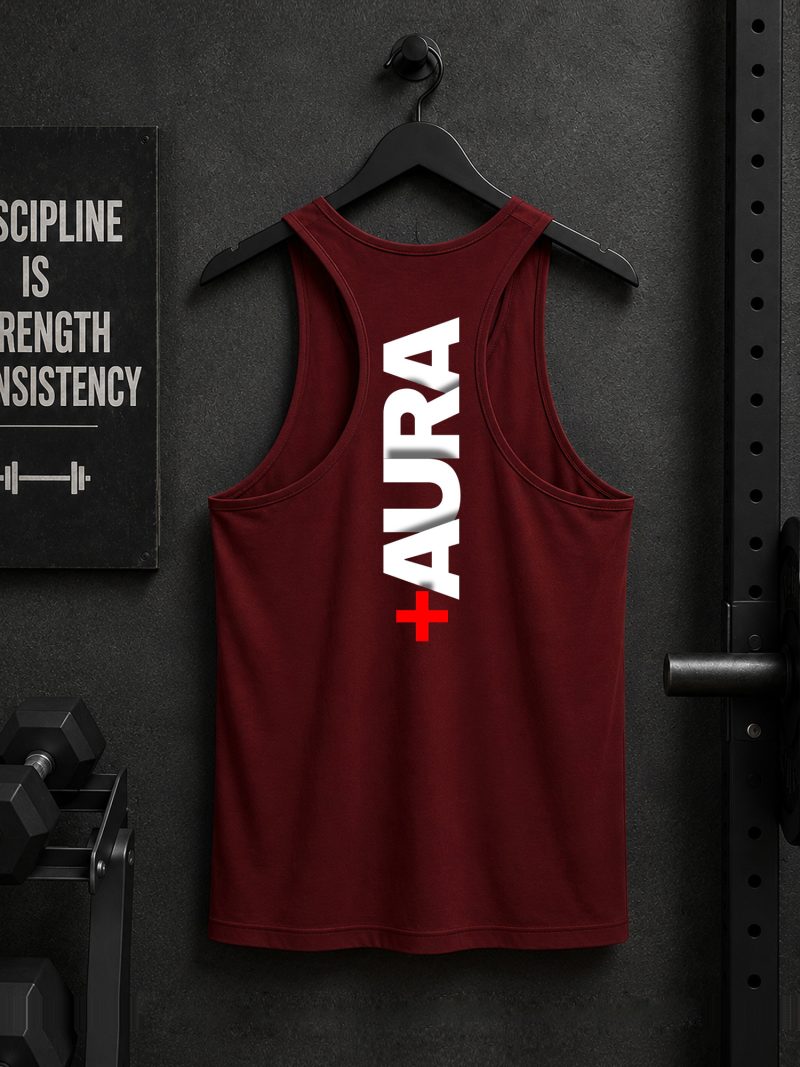 Aura Plus Printed Tank Top For Mens