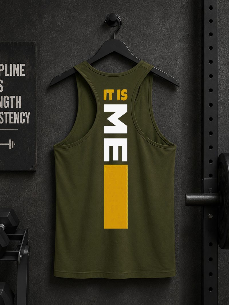 It Is Me Printed Tank Top For Mens